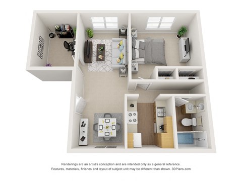 1 Bed 1 Bath + Den at Bradley Square, North Charleston, 29406  